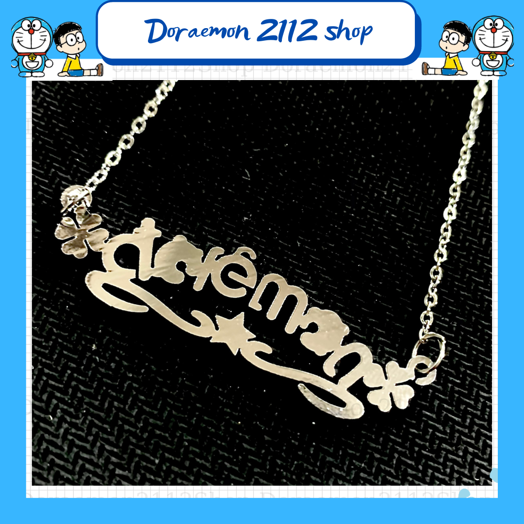 [Có sẵn] Dây đeo cổ DORAEMON dễ thương chất inox không gỉ