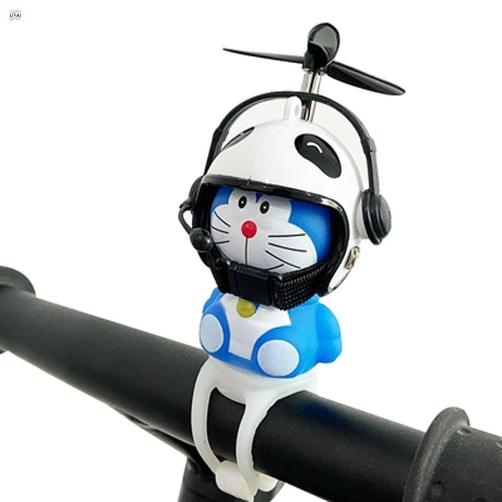 LITUILI Trang trí ô tô cho Người lớn Trẻ em Tiếng kêu éc éc Trang trí xe đạp Tay lái xe đạp Đèn xe đạp Đồ chơi mũ bảo hiểm Doraemon Mũ bảo hiểm cánh quạt Mũ bảo hiểm gió bị hỏng Đồ chơi Doraemon Pokon