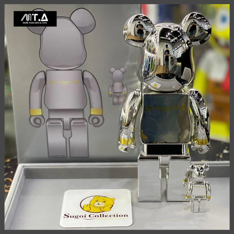 พร้อมส่ง🇹🇭 MTA. Bearbrick Mastermind Japan Silver 400%+100% ราคา 7,151 บาท*ส่งฟรี