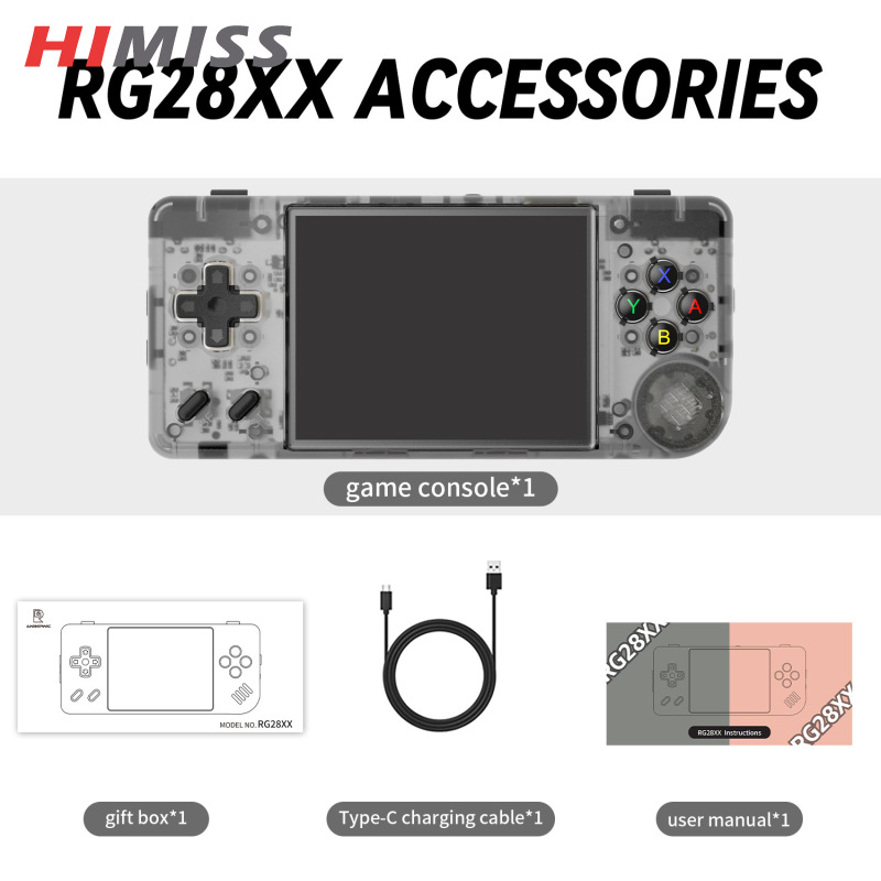HIMISS RG28XX 2.83 Inch Video Game Console 3100mAh Battery Game Console Support For Connecting TV Nostalgic Game Controller ราคา 4,444 บาท*ส่งฟรี