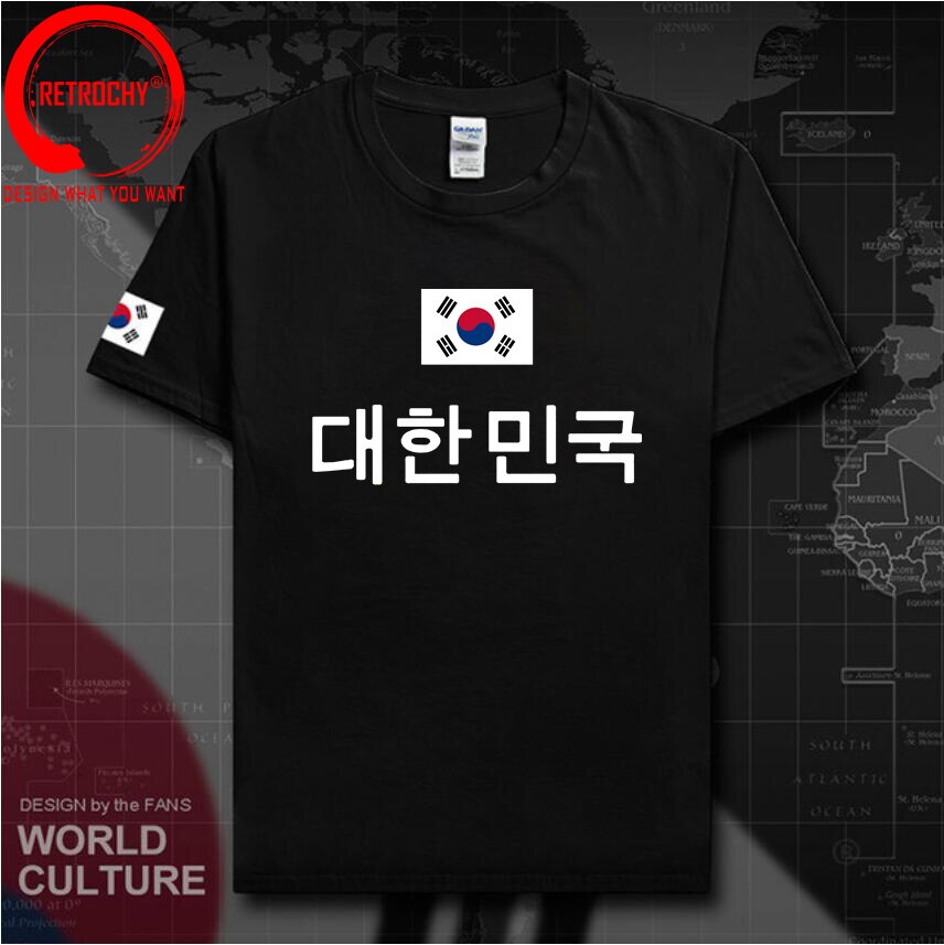 Republic Of Korea South T Shirt Man Kor Jerseys T-Shirts Nation Team Tshirt Cotton Meeting Tops Fans Tees Korean Flag Clothing
