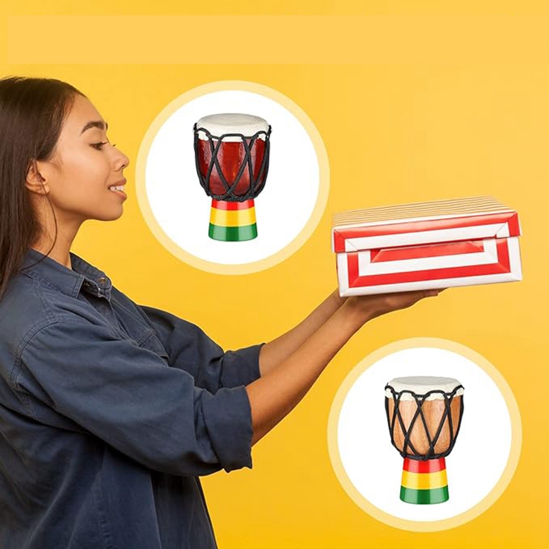 Djembe Drum Pendant African Drum Wooden Classic Necklace Drums and Percussion