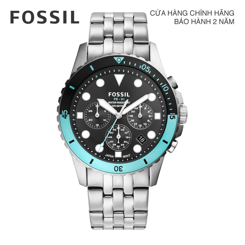 Đồng hồ nam fossil fb - 01 chronograph fs5827 dây thép không gỉ - màu bạc
