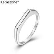 Kemstone Stainless Steel Rose Gold Plated Women's Ring