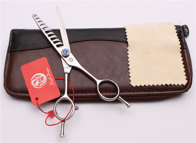 【Fast and Reliable Shipping】 6 17.5cm Jp 440c Purple Dragon Human Hair Scissors Hairdressing Thinning Shears 10 Teeth 40% Thinning Rate Styling Tools Z2006 - 7