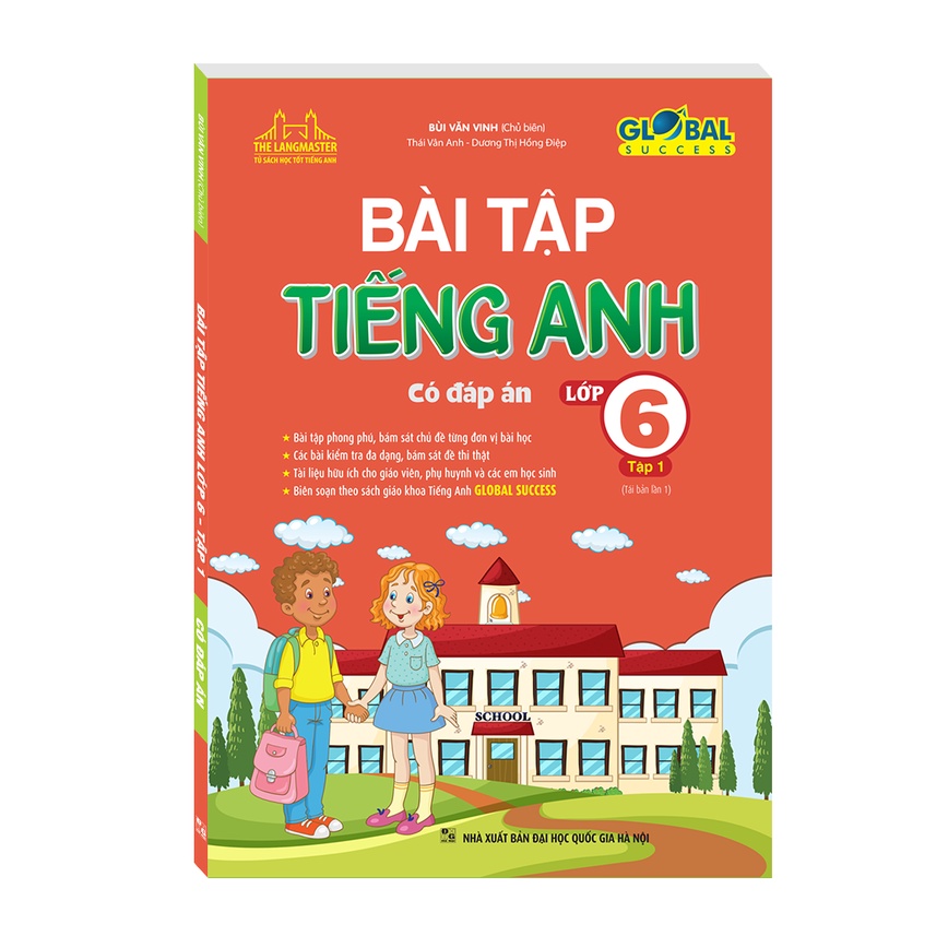 Sách - GLOBAL SUCCESS Bài tập tiếng anh lớp 6 tập 1 (có đáp án) - tái bản 01