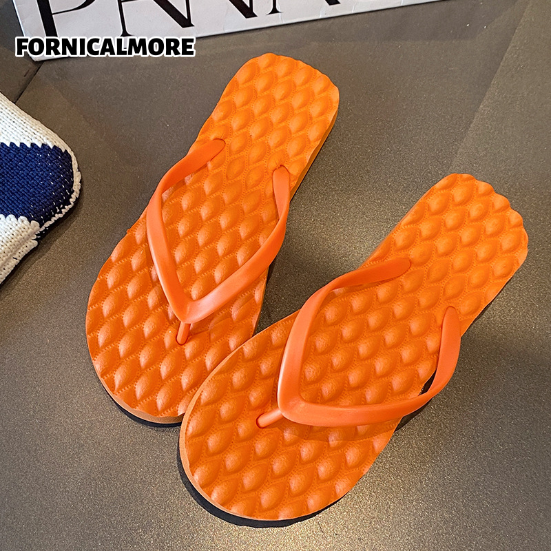 FORNICALMORE รองเท้าแตะนวดในฤดูร้อน ดีไซน์กันลื่น ใส่สบายเหมาะสำหรับชายหาด ราคา 79 บาท*ส่งฟรี