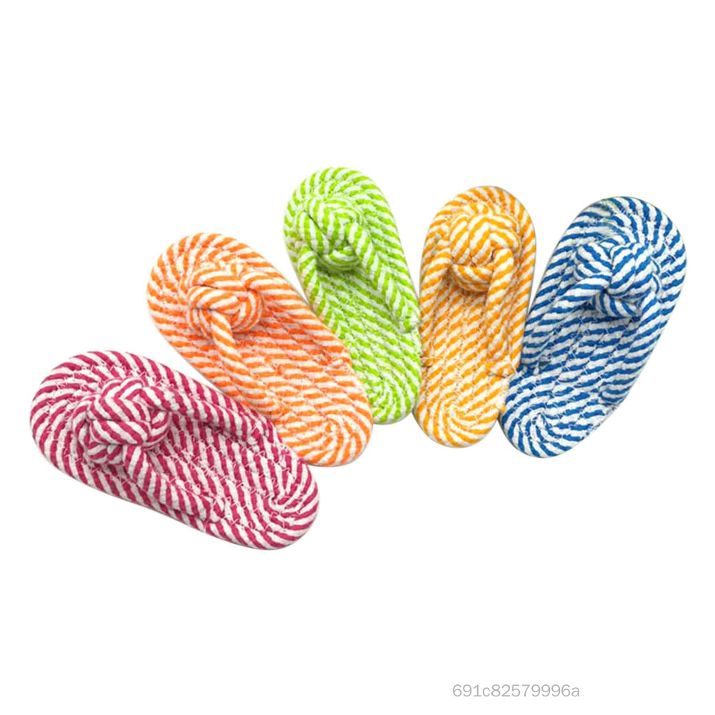 Thú cưng nhai đồ chơi flip flop cotton dây giày con chó con làm sạch đồ chơi cho chó nhỏ vừa lớn HJJN-VN