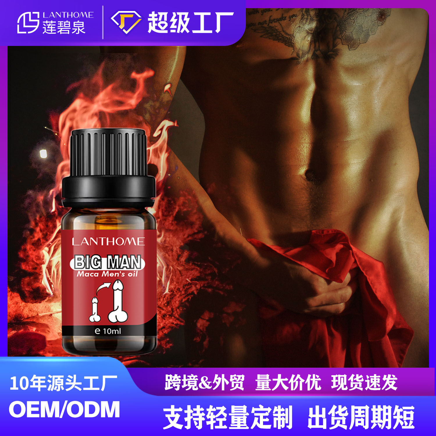 Lianbiquan Lanthome Mens Massage Essential Oil Mens Private Parts Massage Enlarge Oil Exclusive For