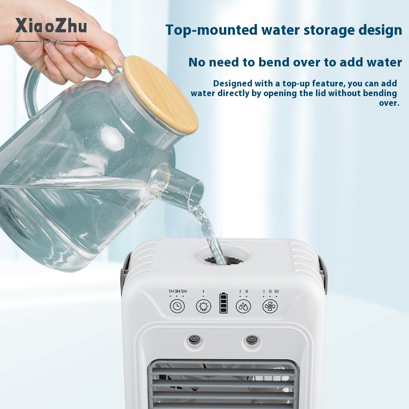  Xiaozhubangchu Mini USB Desktop Fan with Spray Cooling Quiet Operation and Timer Function 