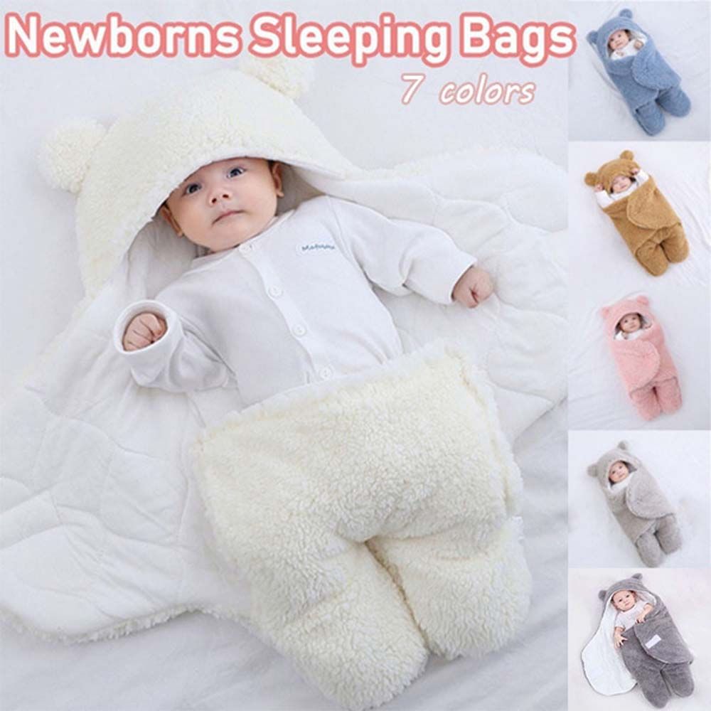 Compila dày mùa đông trẻ sơ sinh cotton sơ sinh flannel Túi ngủ sleepsack chăn quấn trẻ em khăn quấn trẻ em