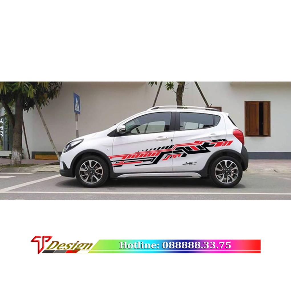 Tem sườn xe Vinfast tem dán xe oto 4 chỗ - co nhan thiet ke theo yeu cau WRAP6 KT 223x31 TEM XE ĐẶN