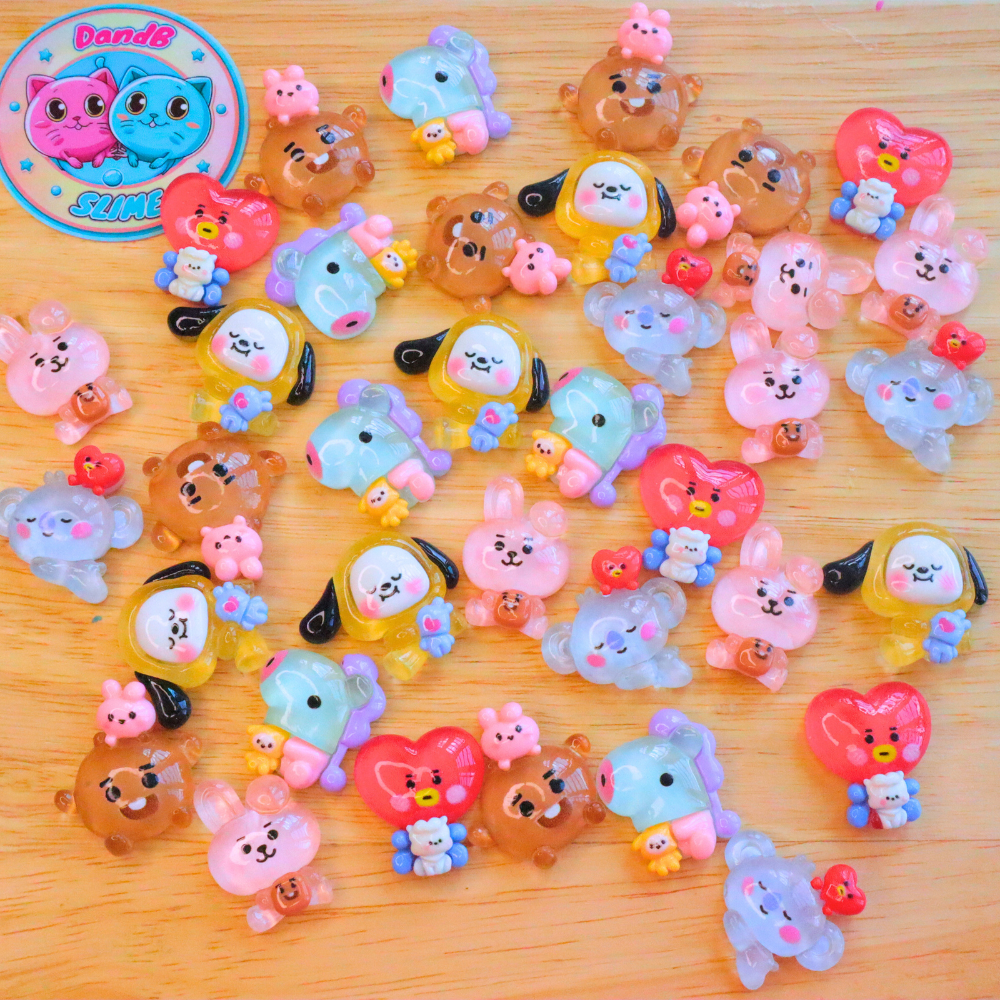 Charm dán trang trí giày crocs, phụ kiện charm,diy, đồ handmade, slime bts