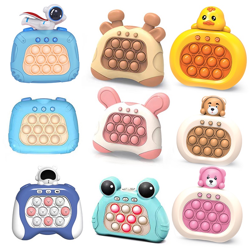 Đồ chơi Pop it thế hệ mới - máy điện tử chơi game Pop it giải trí bấm nút theo đèn nhạc với nhiều level