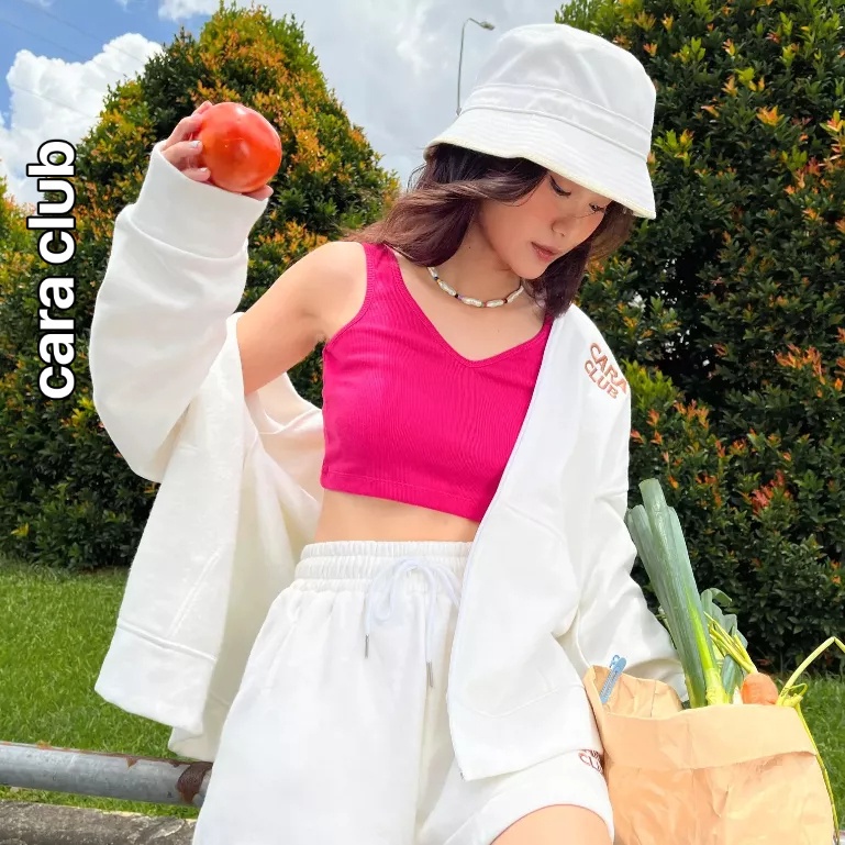CARA Áo Tanktop Nữ Naomi cổ V kiểu dáng trẻ trung năng động phù hợp đi dạo
