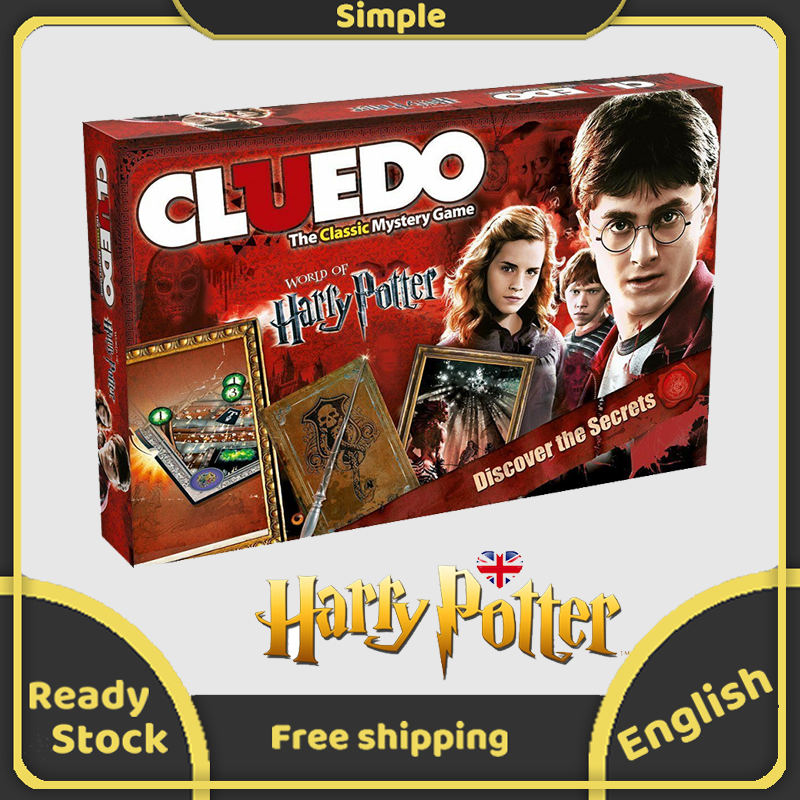 【Cluedo: World of Harry Potter】Board Game Multiplayer Game Cluedo Boardgame Board Game the Classic Mystery Game Board Game Family Party Friends Game Game to Play with Friends Party Game Card Game ราคา 548 บาท*ส่งฟรี