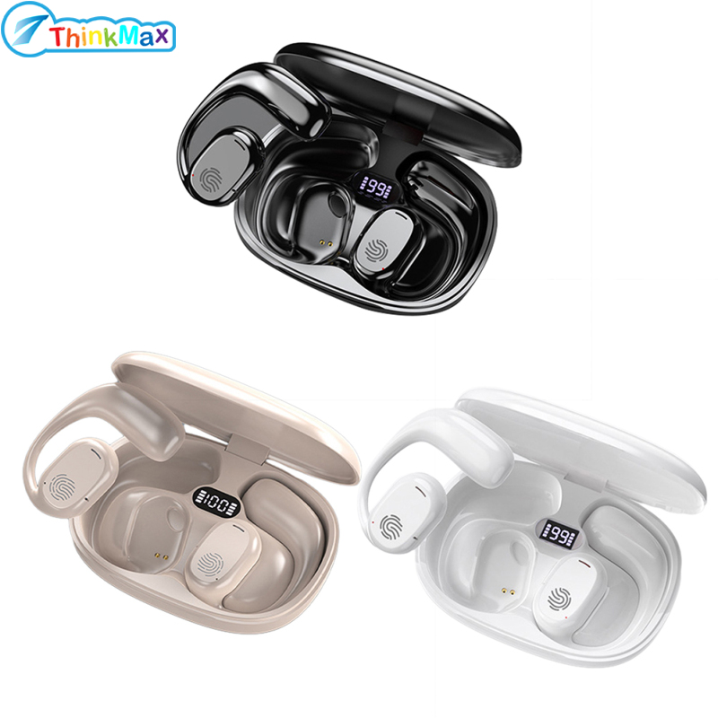GT280 Wireless Earbuds Open-Ear HIFI Stereo Headphones With Power Display Charging Case Noise Canceling Earphones Air Conduction Headphones For Sports Gaming Hiking - ยี่ห้อ Thinkmax ราคา 172 บาท*ส่งฟรี