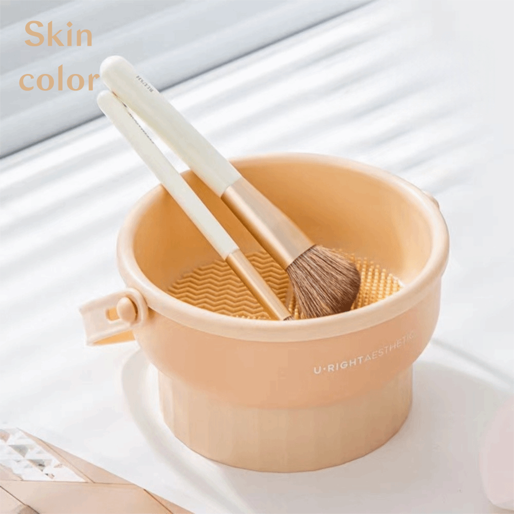 UNDERL Silicon Dụng cụ làm sạch cọ trang điểm Giặt khô 3 trong 1 Giá phơi đồ  Bảo trì bàn chải Bộ dụng cụ làm đẹp - 3