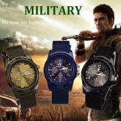 New Military Watch Nylon Band Quartz Wrist Watch For Men