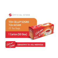 Teh Celup Sosro -  25 Tea Bags | Teh Hitam | Teh Celup | Carton isi 50 box