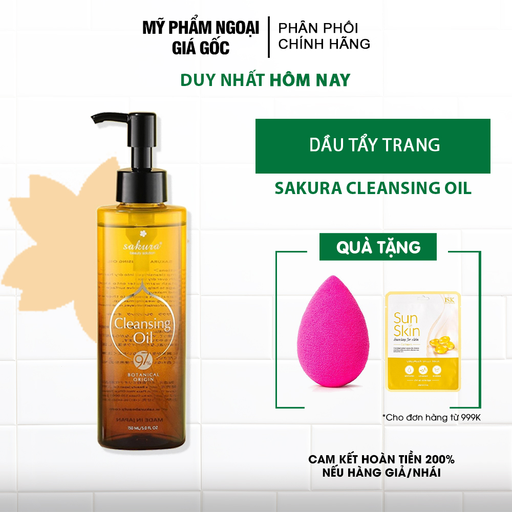 Dầu tẩy trang Sakura Cleansing Oil Nhật Bản 150ml