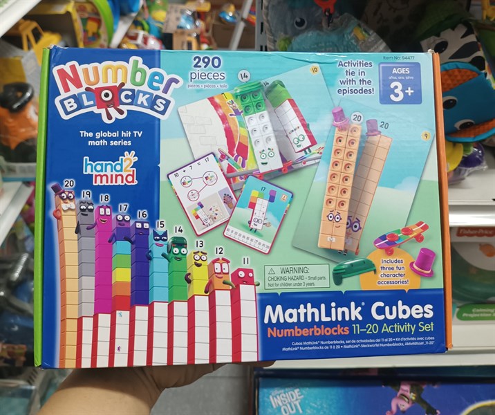 94477 Numberblocks MathLink Cubes 11-20 Activity Set cho các bé lớn