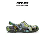 Giày Clog Unisex Crocs Classic Painted Floral - Black Sand - 211587-0LD