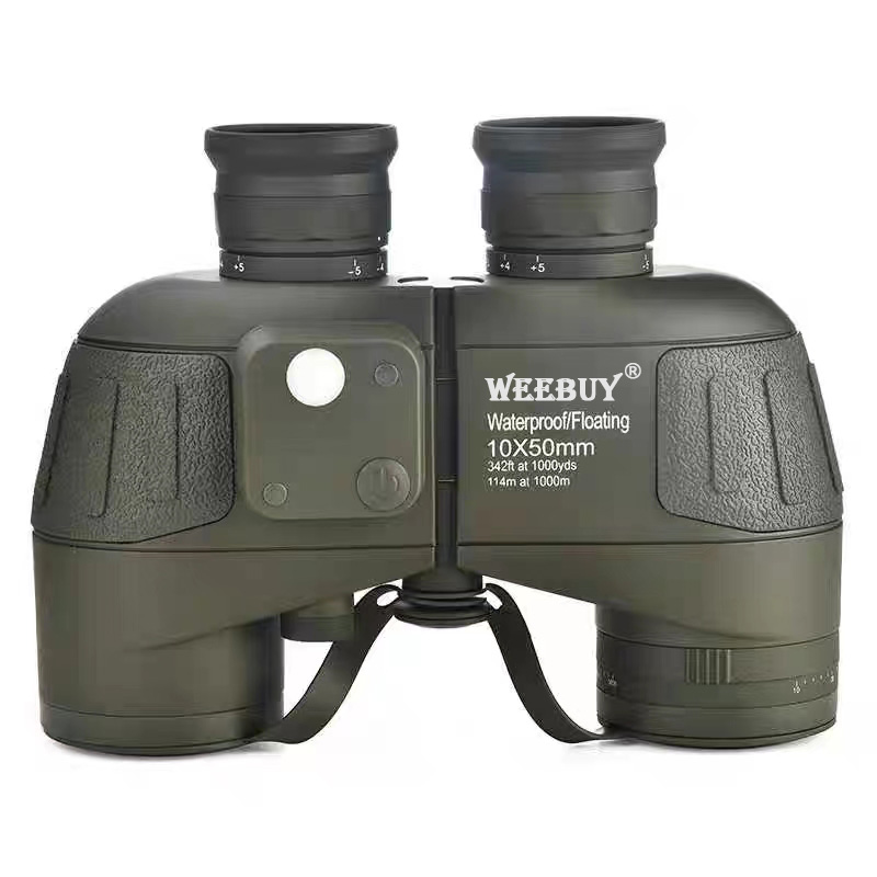 WEEBUY 100% Waterproof 10X50 High Power Binoculars Nitrogen Floating IPX 7 With Rangefinder Compass for Boating Bird Watching ราคา 4,864 บาท*ส่งฟรี