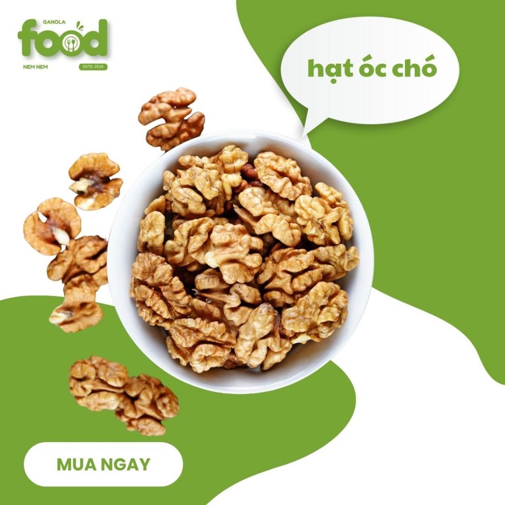 Nhân óc chó vàng hạt óc chó tách vỏ Chile hạt ngũ cốc dinh dưỡng cho bà bầu ăn kiêng giảm cân