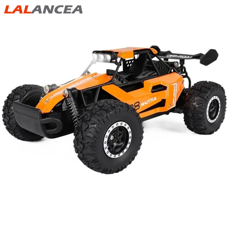 Kids 1:16 RC Off-Road Trucks With LED Lights 2.4 GHz High Speed Remote Control Car Model Toys For Boys Girls ราคา 505 บาท*ส่งฟรี