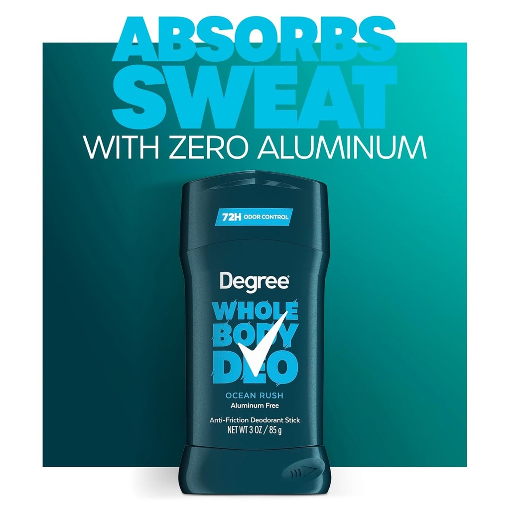 Degree Whole Body Deo Anti-Friction Deodorant Stick Ocean