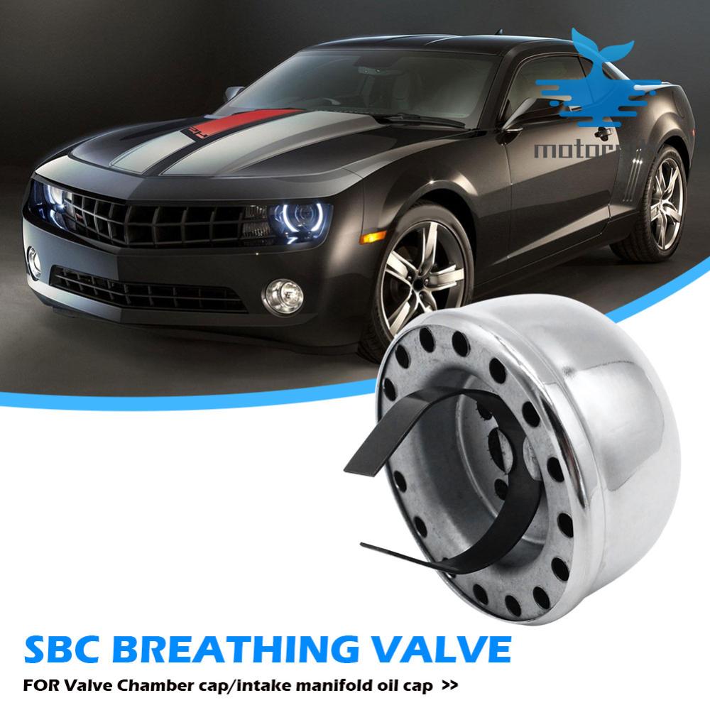 [Motorcity] nắp van đẩy thép mạ crôm kiểu bấm vào nắp van lỗ nắp miệng rót dầu tròn cho SBC 283327350
