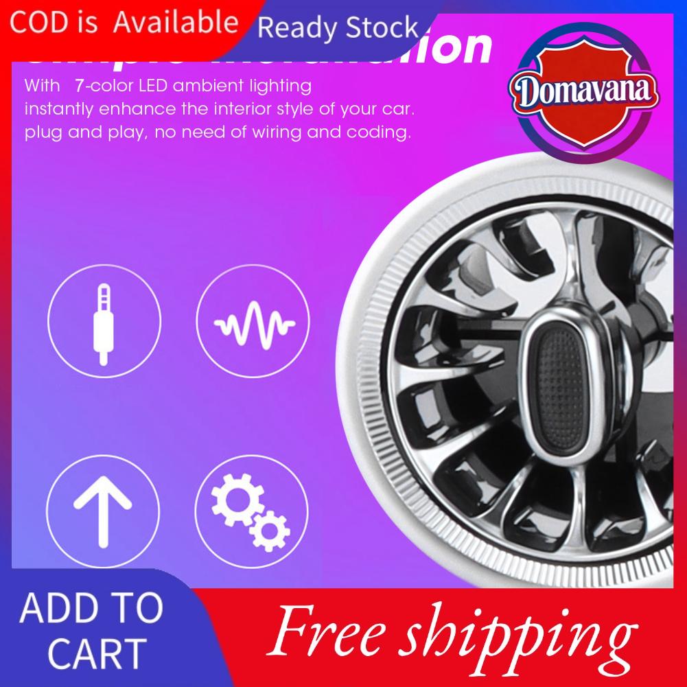 Domavana 6 Cái 7 Màu Đèn LED Phía Trước Tuabin Lỗ Thông Khí Bộ Đèn Môi Trường Xung Quanh Bảng Điều Khiển Lỗ Thông Khí Môi Trường Xung Quanh Thay Thế Cho Benz S Class W222 2014‑2017 (Chỉ Dành Cho Tay Lái Bên Trái) Giá 5,181,000 Đồng*Miễn phí vận chuyển