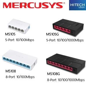 ภาพหน้าปกสินค้า(รับประกัน 1 ปี) TP-link Mercusys Switch MS105, MS108, MS105G, MS108G สวิตช์ ฮับ SOHO Switches network - HITECHubon ที่เกี่ยวข้อง