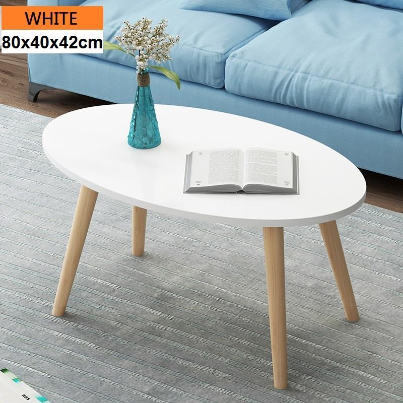 Oval Shape Wooden Coffee Table / Living Room Table