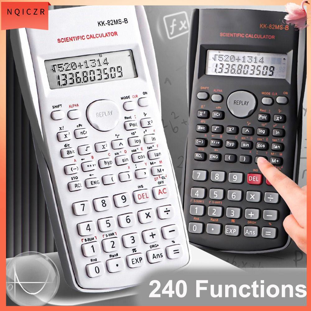 NQICZR 2 dây Máy tính khoa học kỹ thuật 240 Chức năng Tiêu chuẩn Máy tính toán Di động Đa chức năng Máy tính chức năng Dành cho học sinh và giáo viên