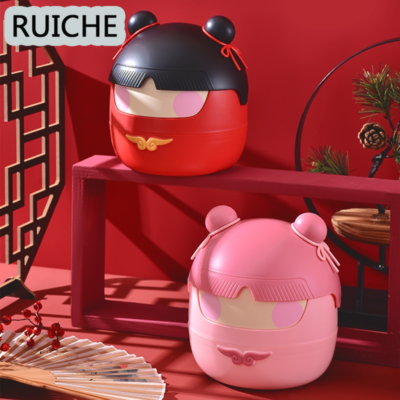 RUICHE สามารถใช้เป็นถังขยะขนาดเล็กที่มีฝาพับขนาดเล็กตะกร้าถังขยะเดสก์ท็อปสำหรับสำนักงานห้องนอนห้องน้ำ ราคา 95 บาท*ส่งฟรี