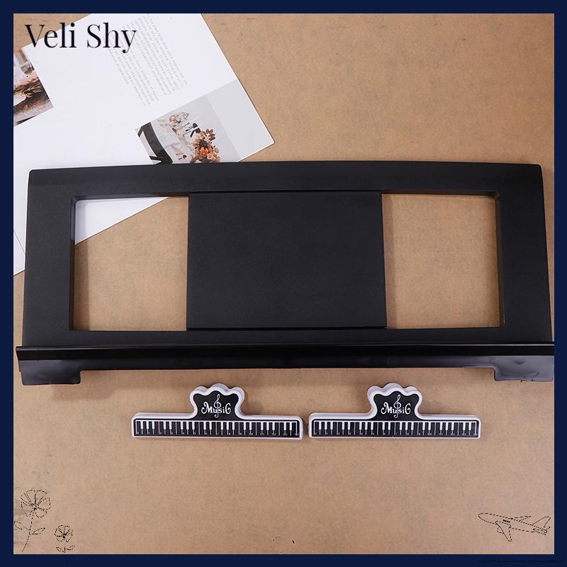 [Veli Shy] 1PC Xách Tay Điện Tử Đàn Piano Âm Nhạc Đứng Âm Nhạc Chuyên Nghiệp Phụ Kiện Điểm Đứng Với 2 Clip Cho Bàn Phím Âm Nhạc Người Giữ Cuốn Sách