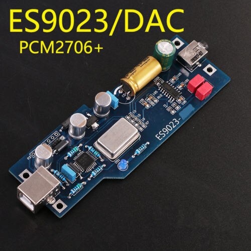 Bộ giải mã Card âm thanh DAC âm thanh mức sốt pcm2706 + es9023 thành phẩm với bộ khuếch đại thu OTG