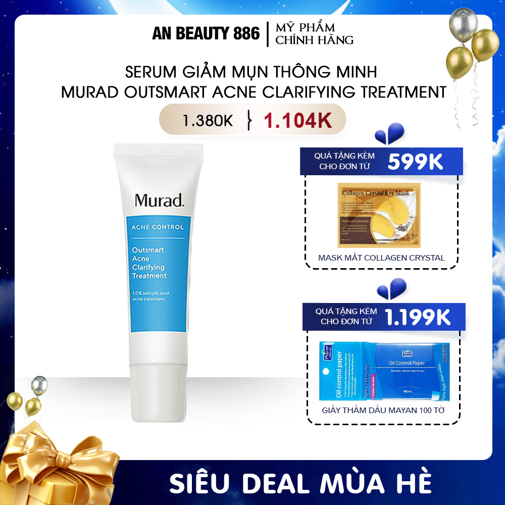 Serum giảm mụn thông minh Murad Outsmart Acne Clarifying Treatment 50ml