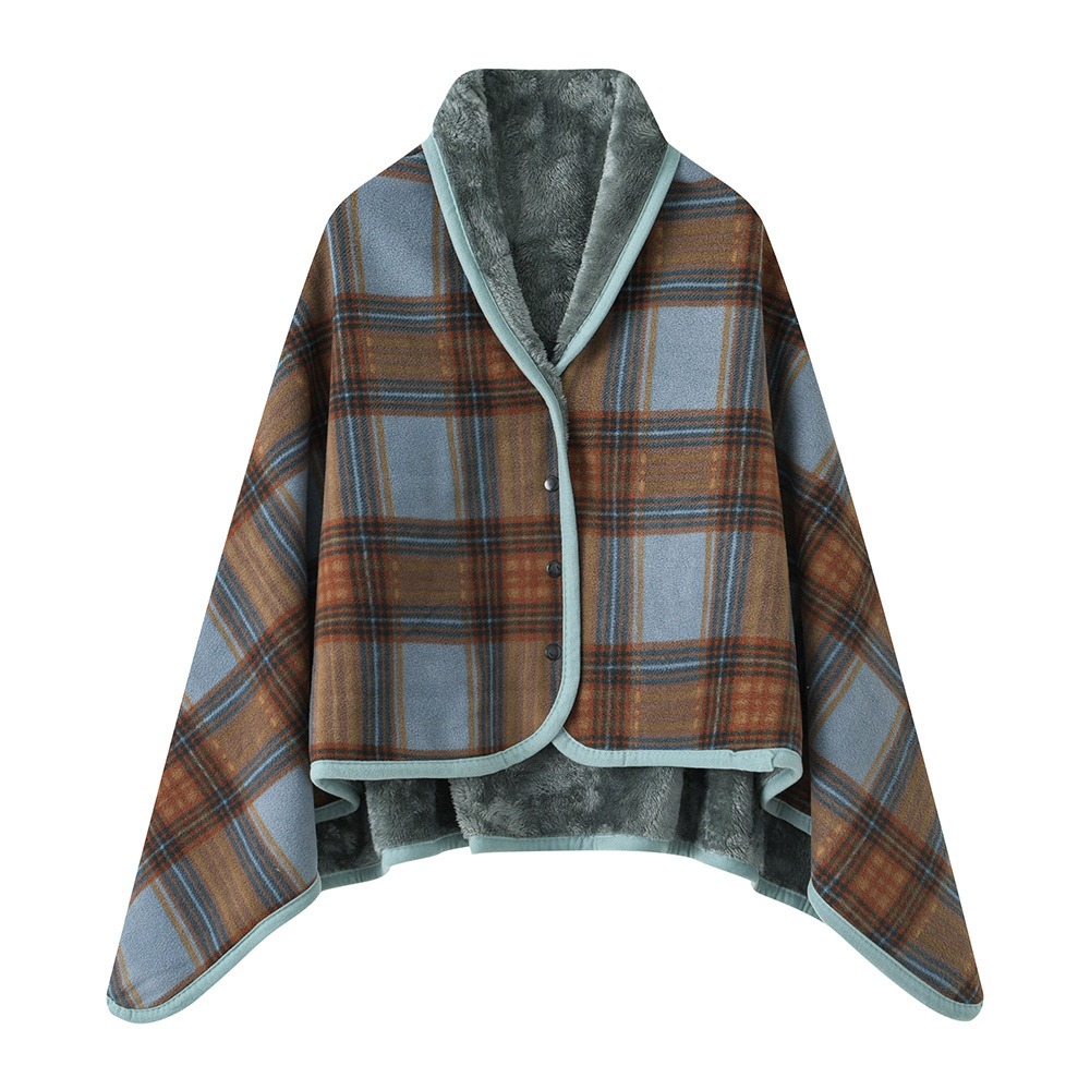 CONVENE MAXIMIZE64ZE3 Vải flannel Khăn choàng đeo được Giữ ấm Mùa đông Chăn văn phòng thoải mái và tiện lợi  Thường ngày Chăn khăn choàng đa chức năng dành cho phụ nữ và sử dụng văn phòng - 5