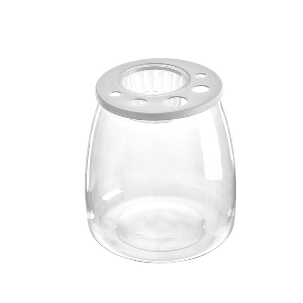 TEA7146 Nhựa Bể cá nhỏ trong suốt Trong suốt Chống vỡ Terrarium Rùa Cảnh quan thu nhỏ Có nắp Bể Cá Rùa Trang trí nhà cửa - 3