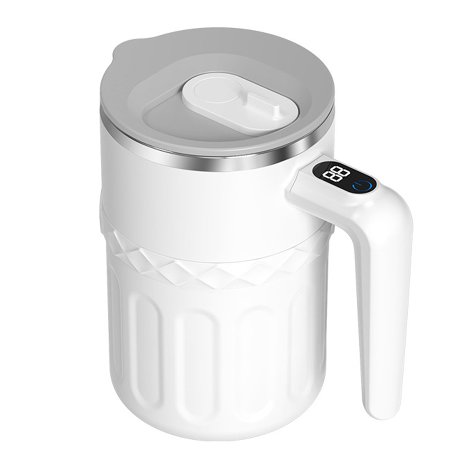 luji860136 Touch Stir Coffee Mug Double-wall Insulated Cup Automatic Electric Stirring Coffee Mug with Temperature Display Double-wall Insulated Self-mixing Cup for Coffee Protein Shakes – Ideal