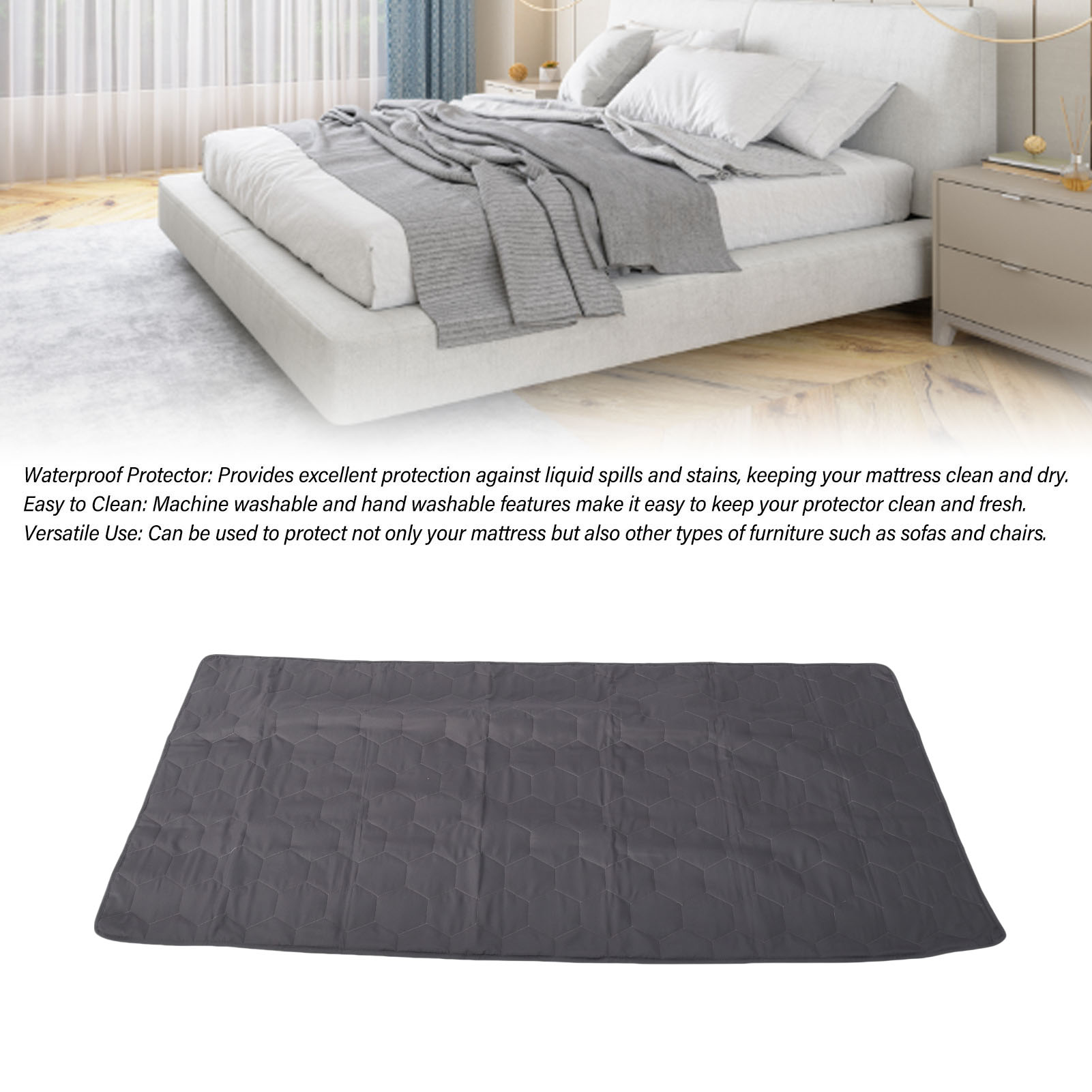 Vỏ bọc nệm đa dụng Bọc ghế sofa 30x7 0in máy bọc chống thấm có thể giặt cho đồ nội thất cho trẻ em