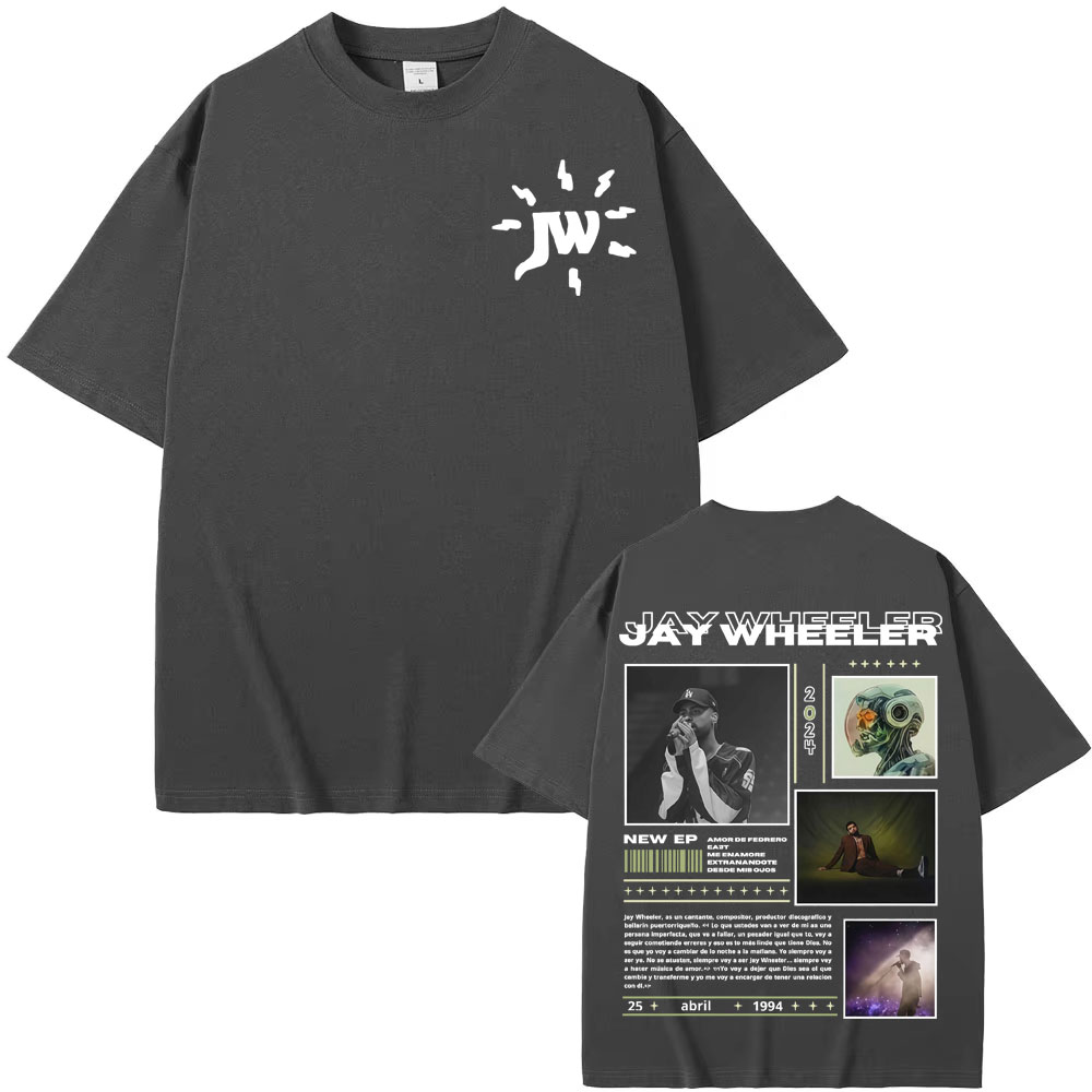 New store openingRapper Jay Wheeler Album Tour 2025 New Style T Shirt Men Women Fashion Hip Hop 90s 