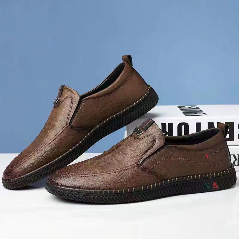 Hàng Mới Về mới mới lạ băng đảng thấp đáy phẳng siêu nhẹ ánh sáng Giày bệt giày thường giày cho nam giới