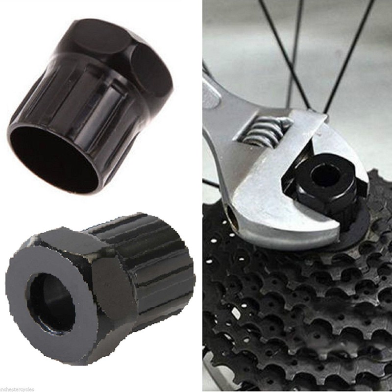 Bike Rear Cassette Cog Remover Bicycle Repair Extractor Freewheel Socket Black