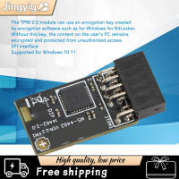 Jingyig TPM2.0 Mô Đun SPI 12Pin Thay Thế Mã Hóa TPM Mô Đun Bảo Mật Hiệu Suất Ổn Định Cho B550 Bo Mạch Chủ Dành Cho Windows 10 11