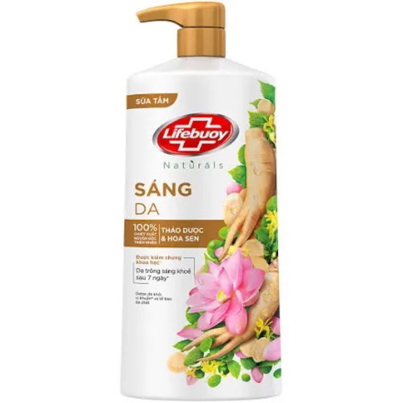 Sữa tắm Lifebuoy Detox Thảo dượᴄ & Hoa sen 800gr detox da khỏi vi khuẩn làm sạch tế bào chết và sáng mịn