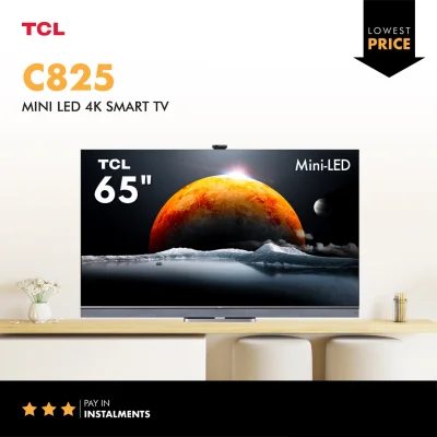TCL C825 65 inch mini LED 4K QLED Smart TV 2021 65" | 1 Year Warranty | Free Installation, Next-Day Delivery | 120 Hz Refresh Rate | HDR10+, HDR10, HLG | Dolby Vision IQ | Game Master